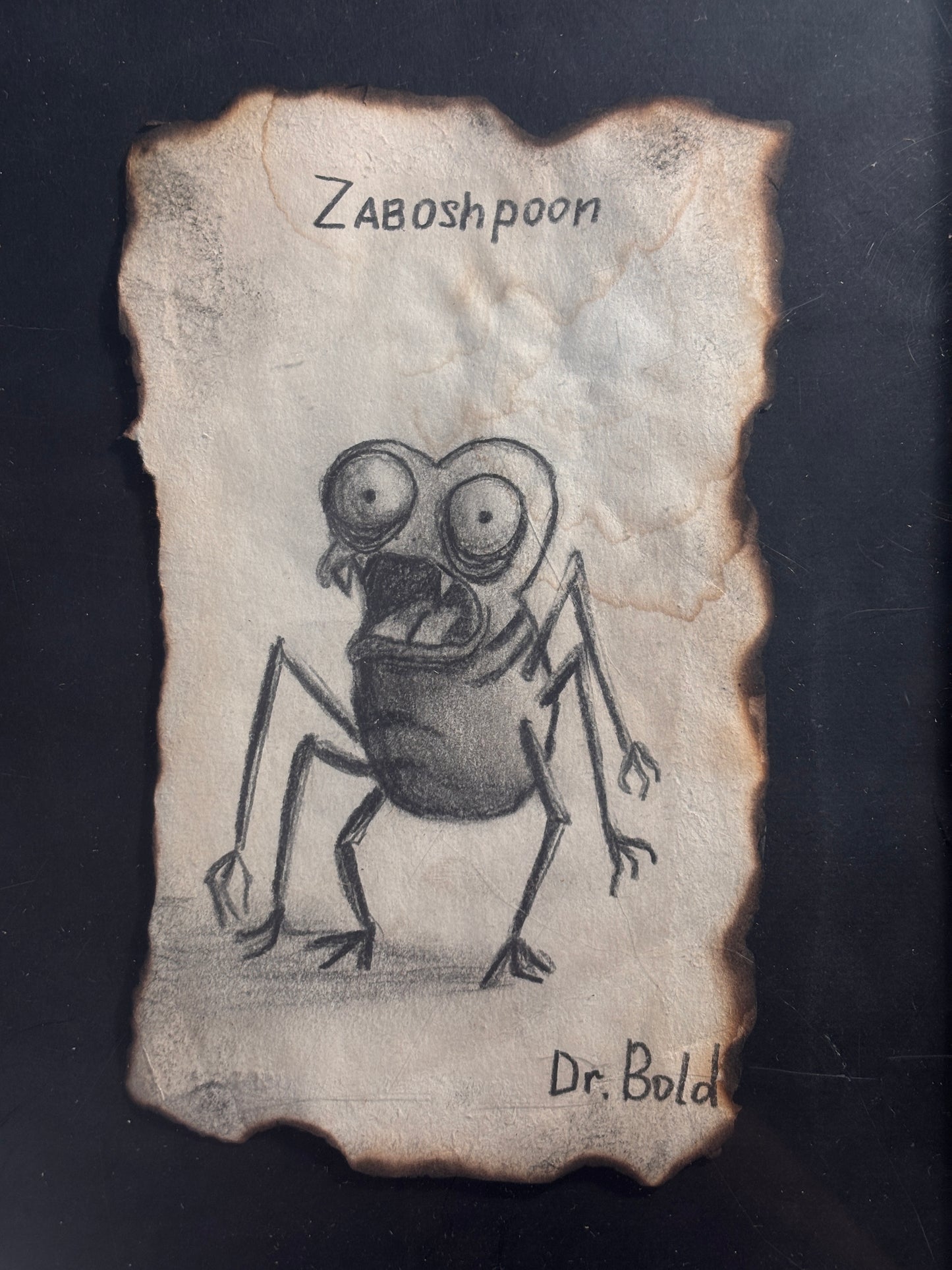 "Zaboshpoon" — Framed Original Illustration