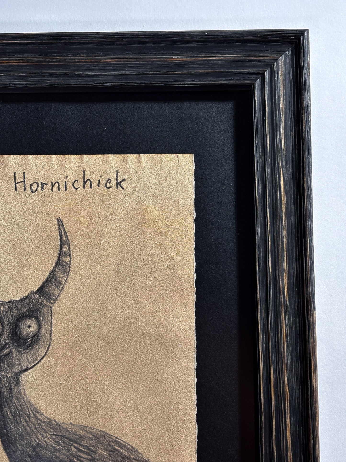"Hornichick" — Framed Original Illustration