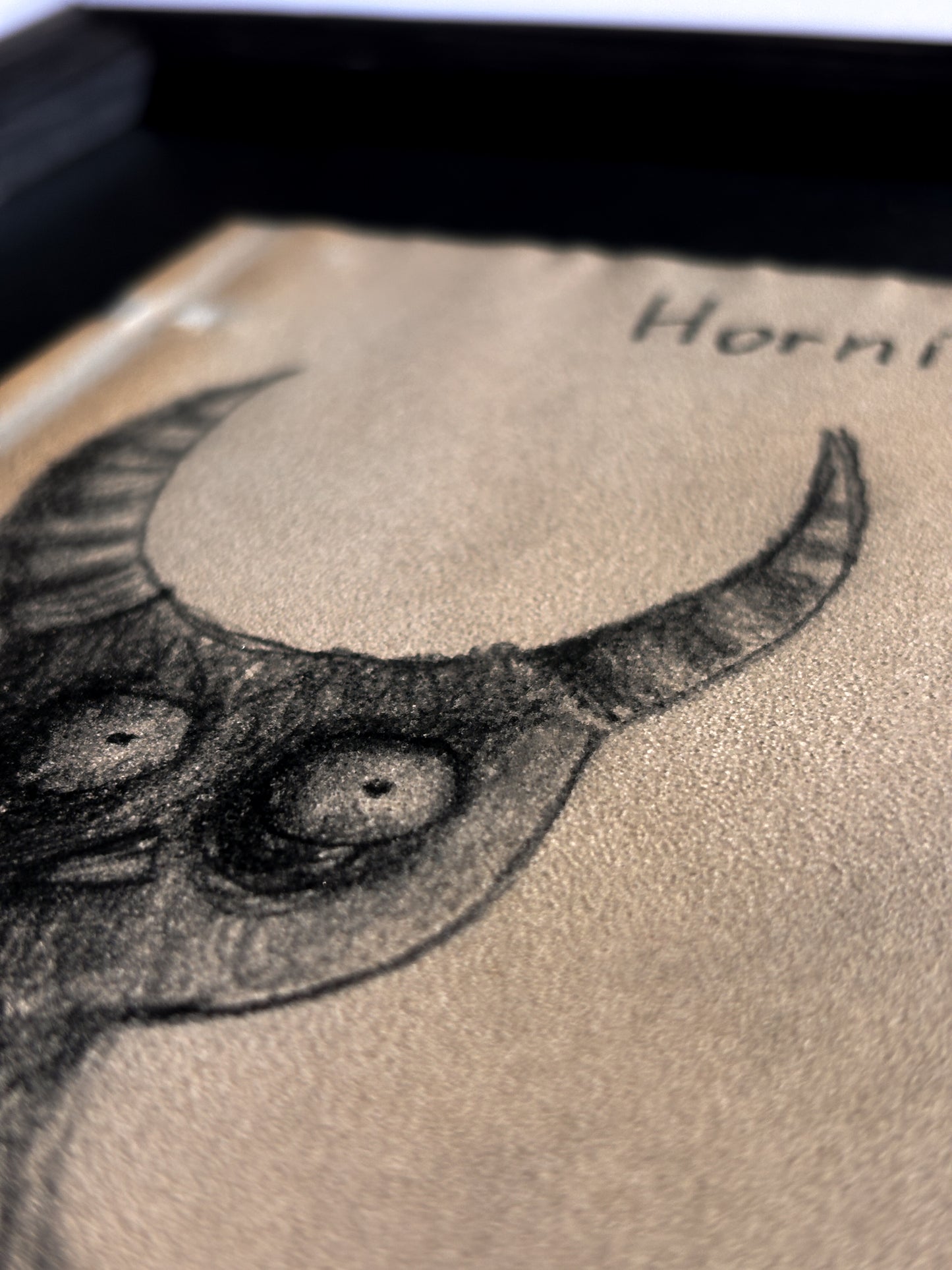 "Hornichick" — Framed Original Illustration