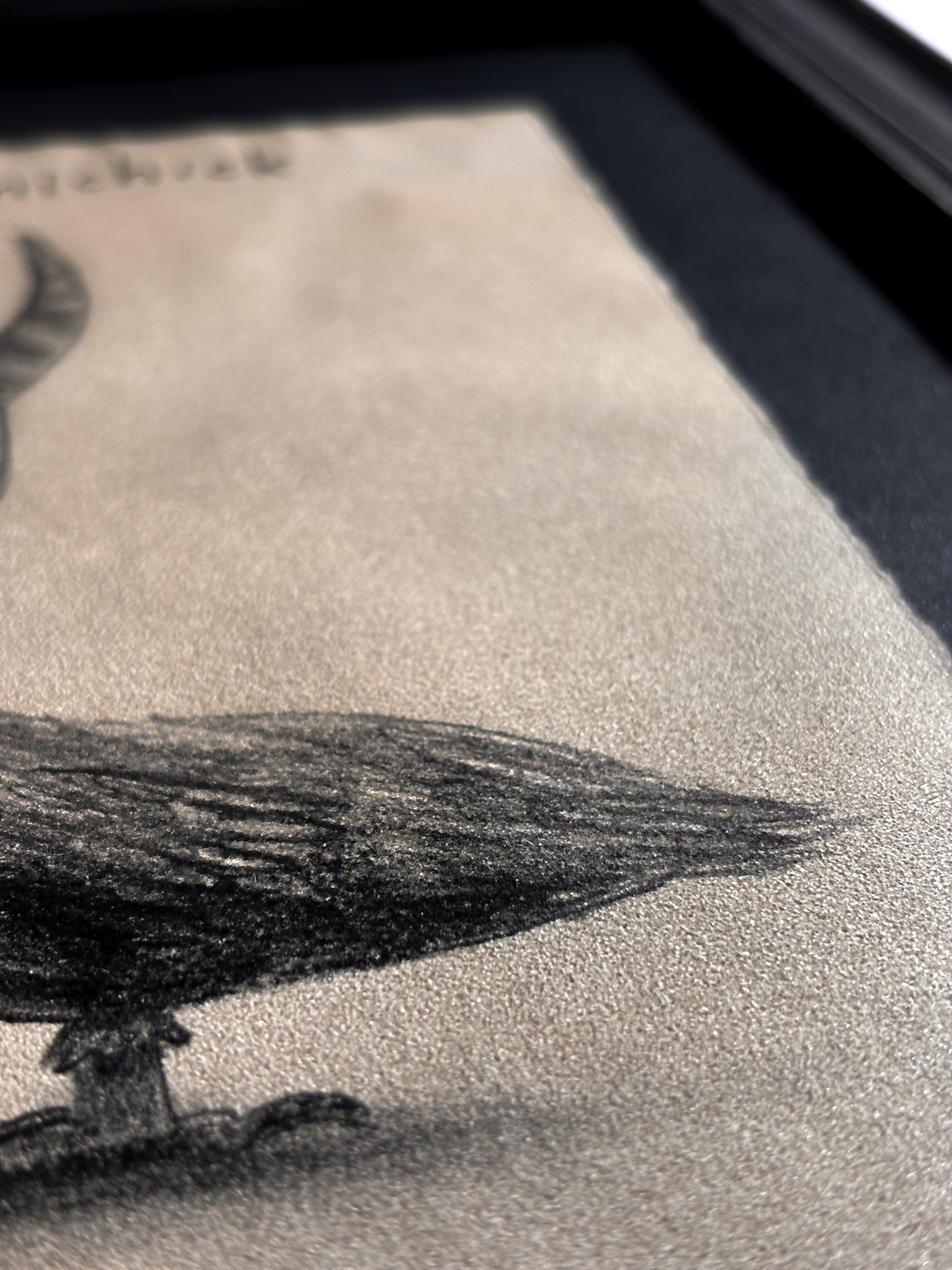"Hornichick" — Framed Original Illustration