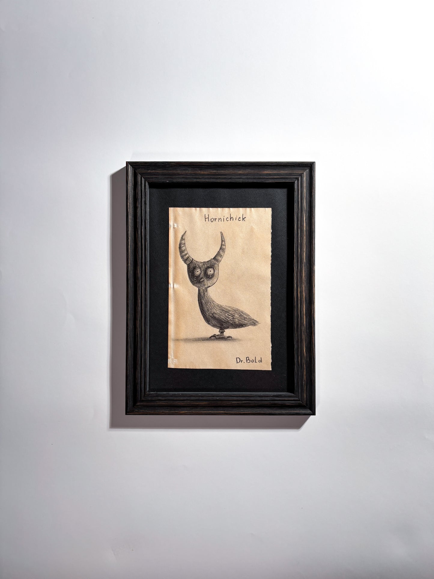 "Hornichick" — Framed Original Illustration