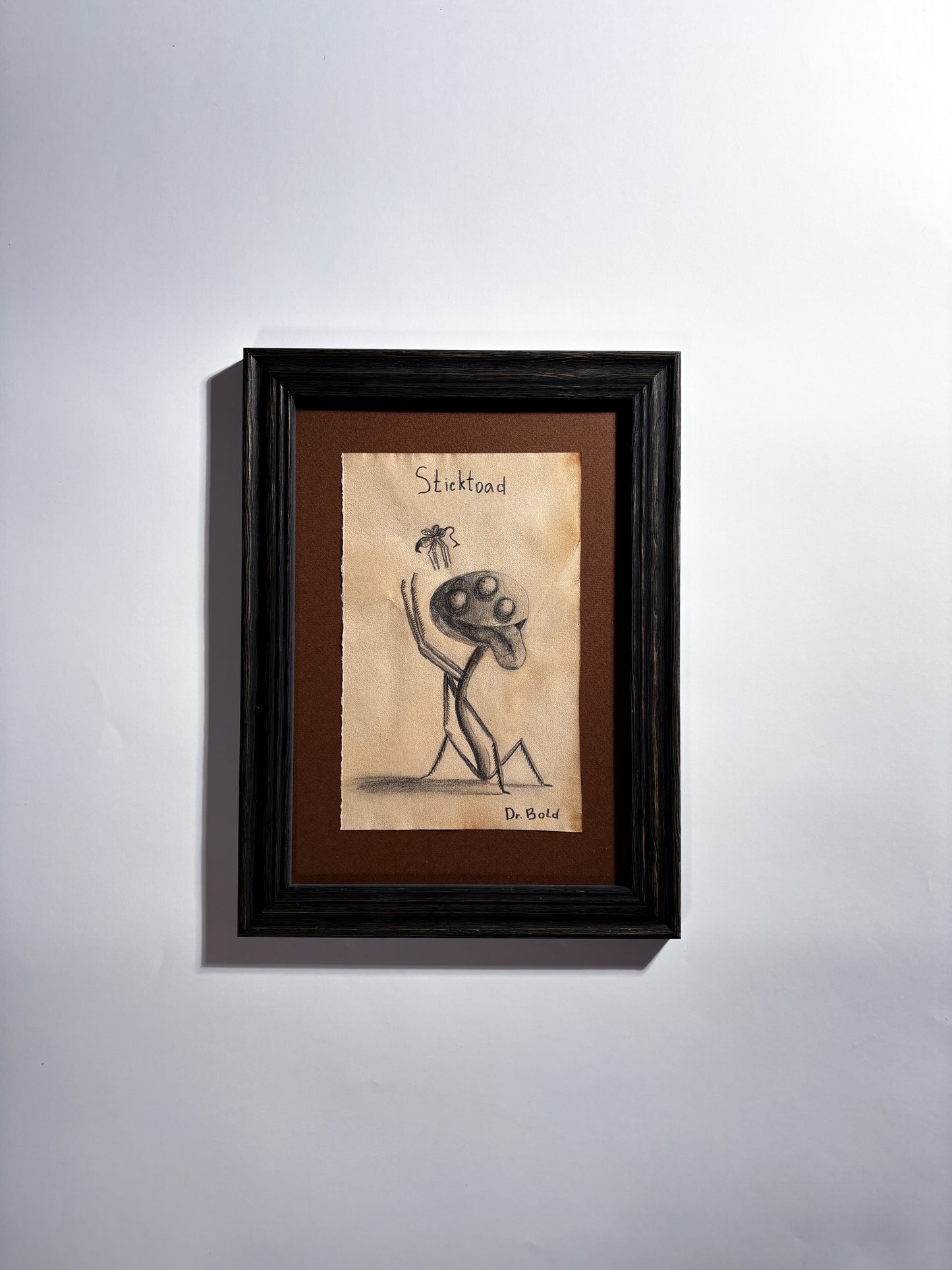 "Sticktoad" — Framed Original Illustration