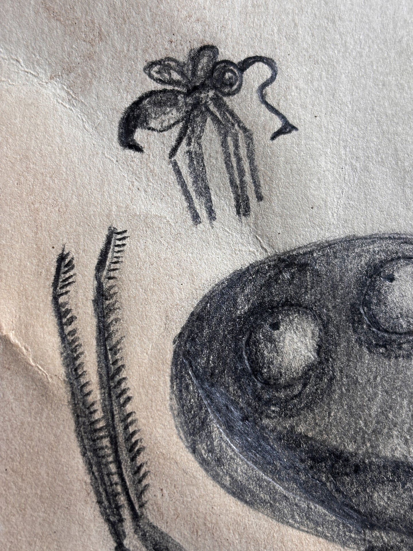 "Sticktoad" — Framed Original Illustration