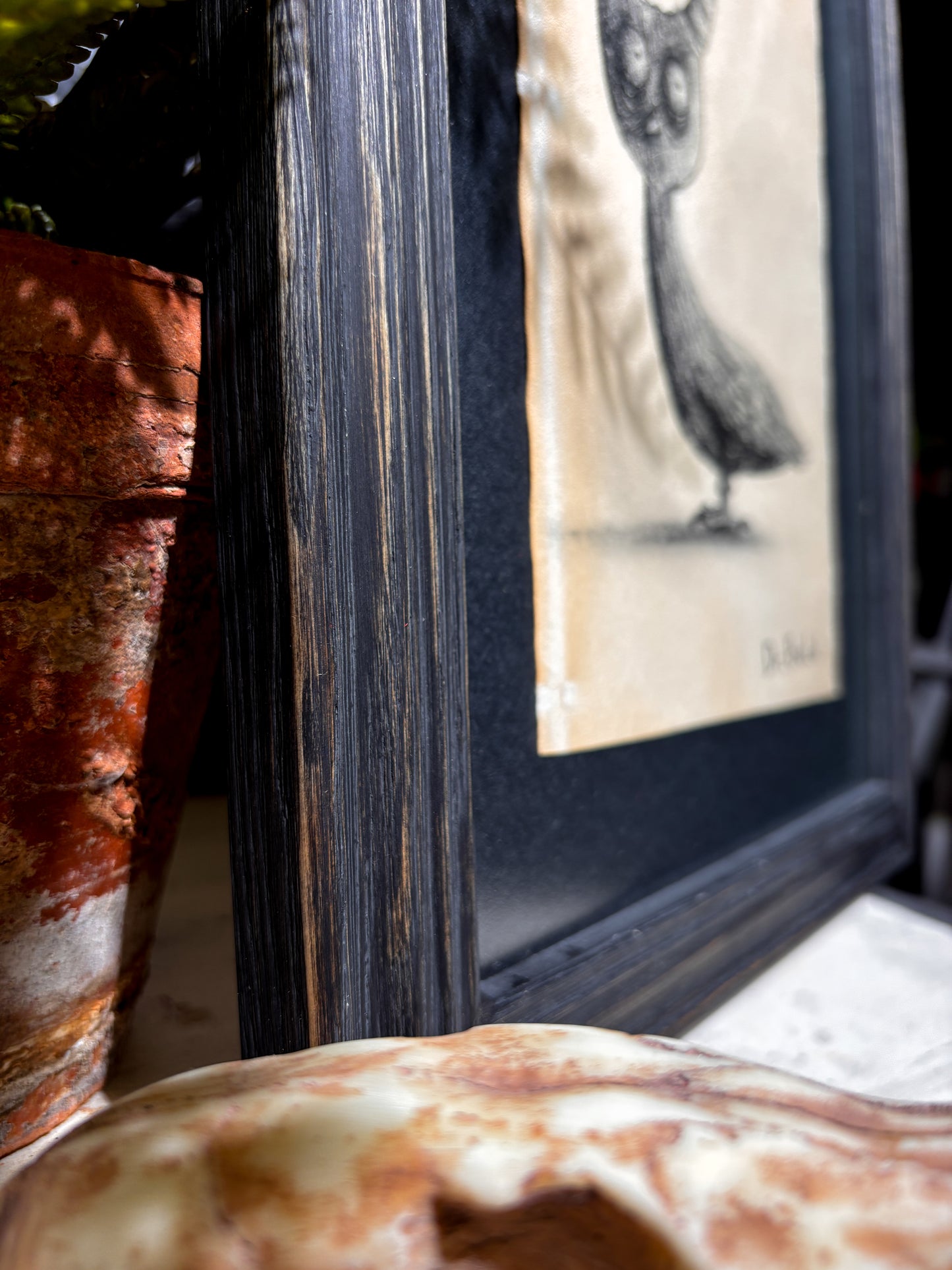 "Hornichick" — Framed Original Illustration