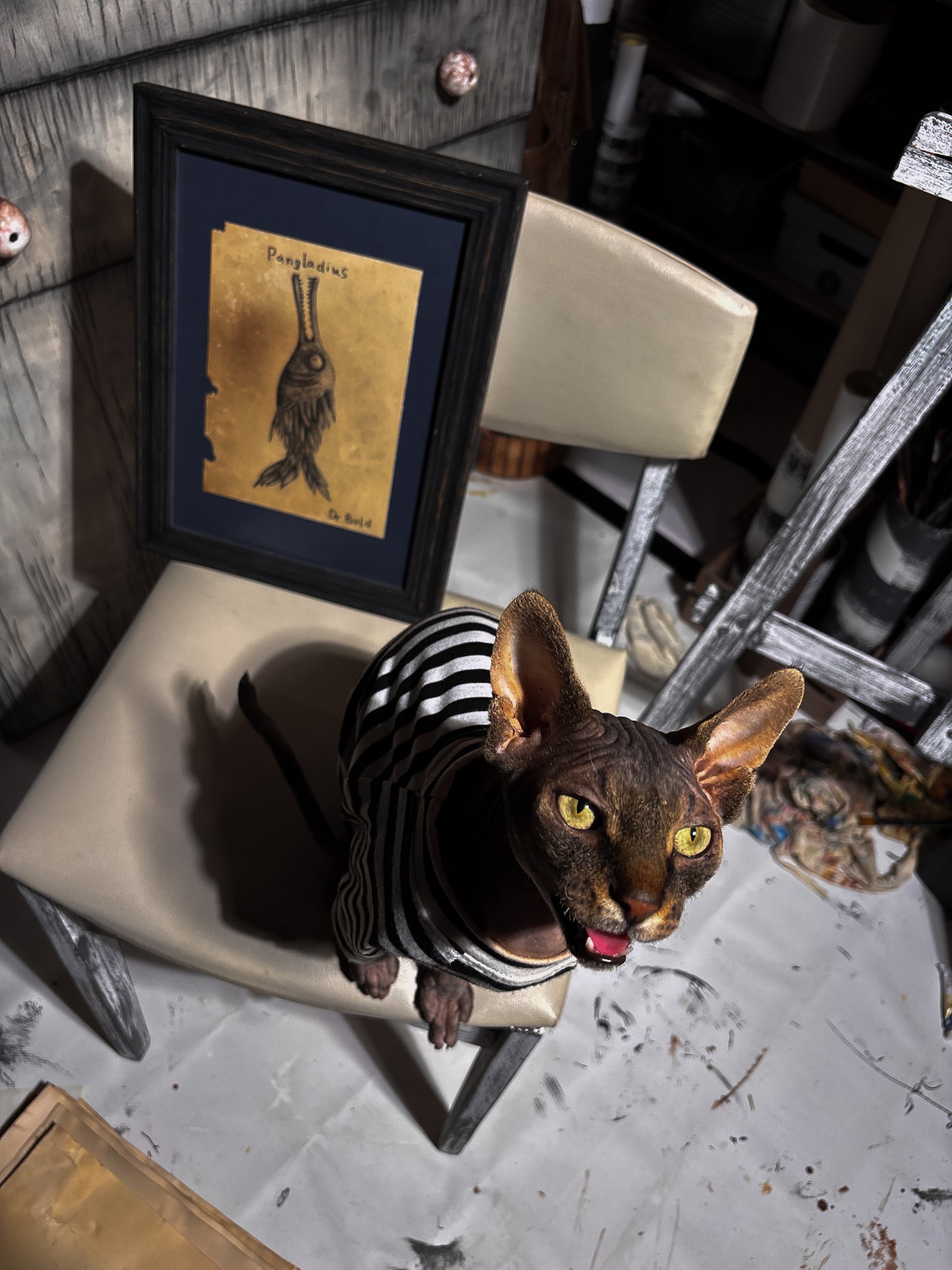 "Pangladius" — Framed Original Illustration