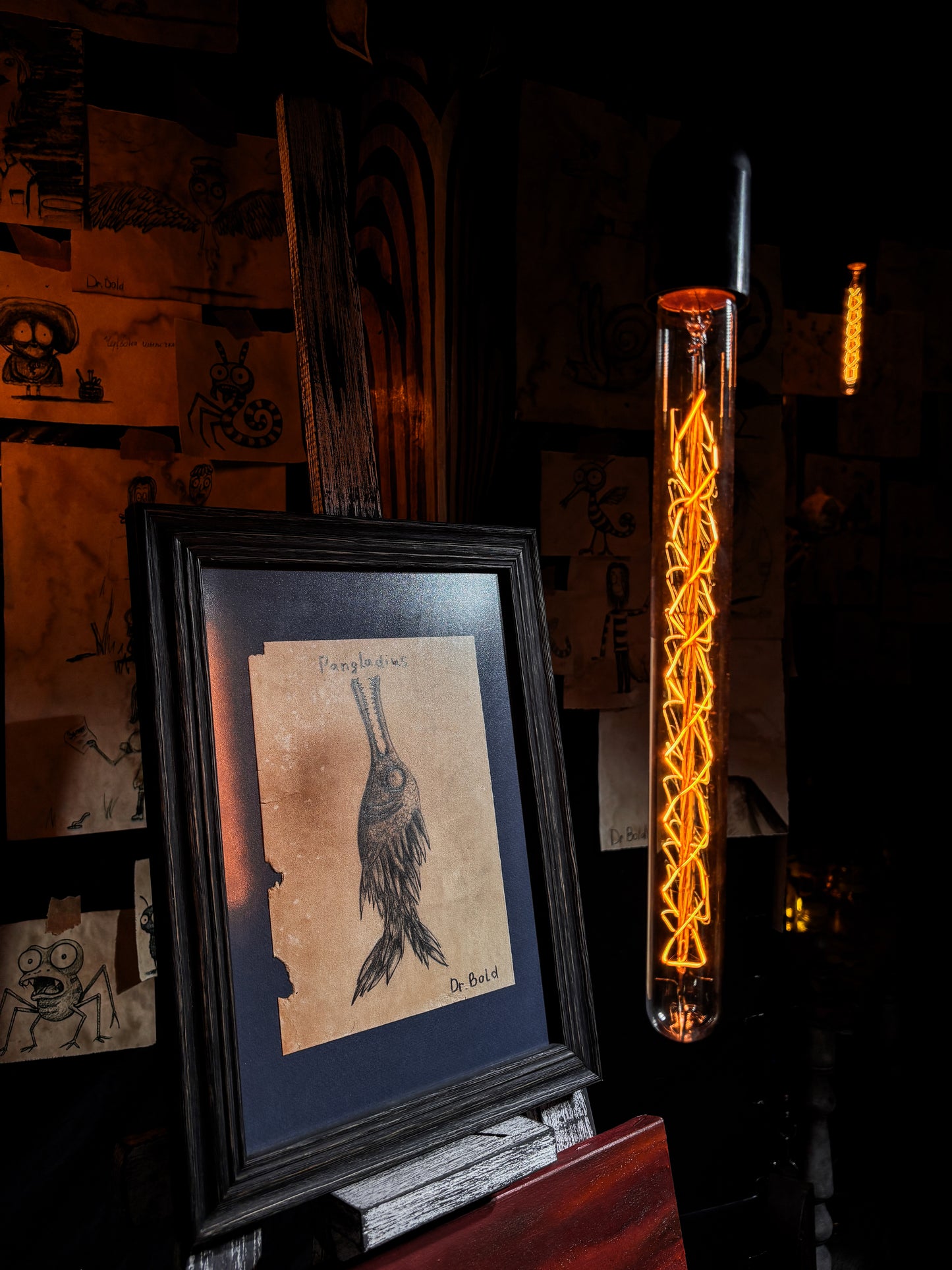 "Pangladius" — Framed Original Illustration