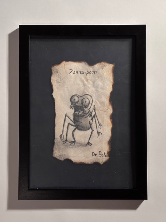 "Zaboshpoon" — Framed Original Illustration