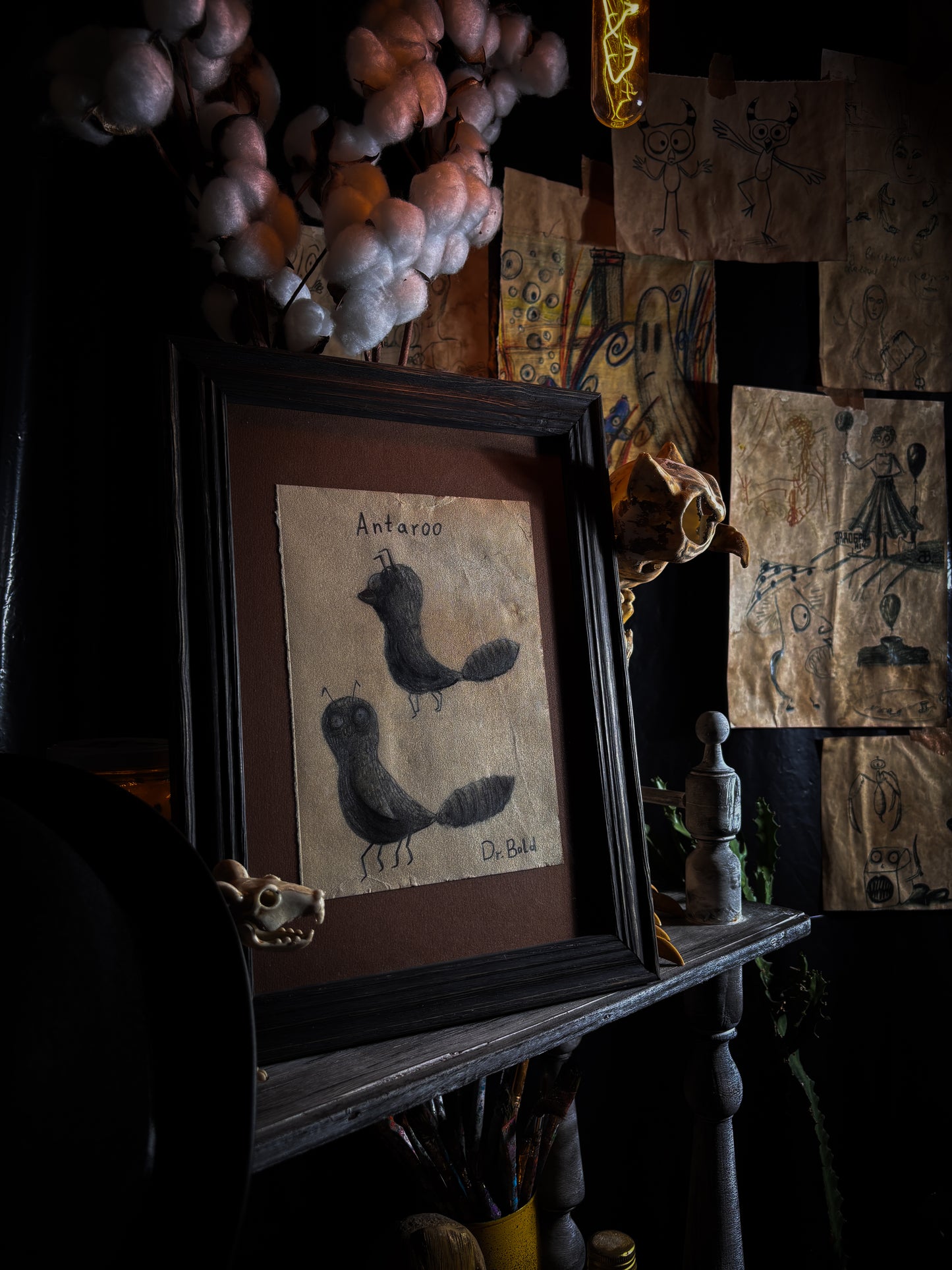 "Antaroo" — Framed Original Illustration